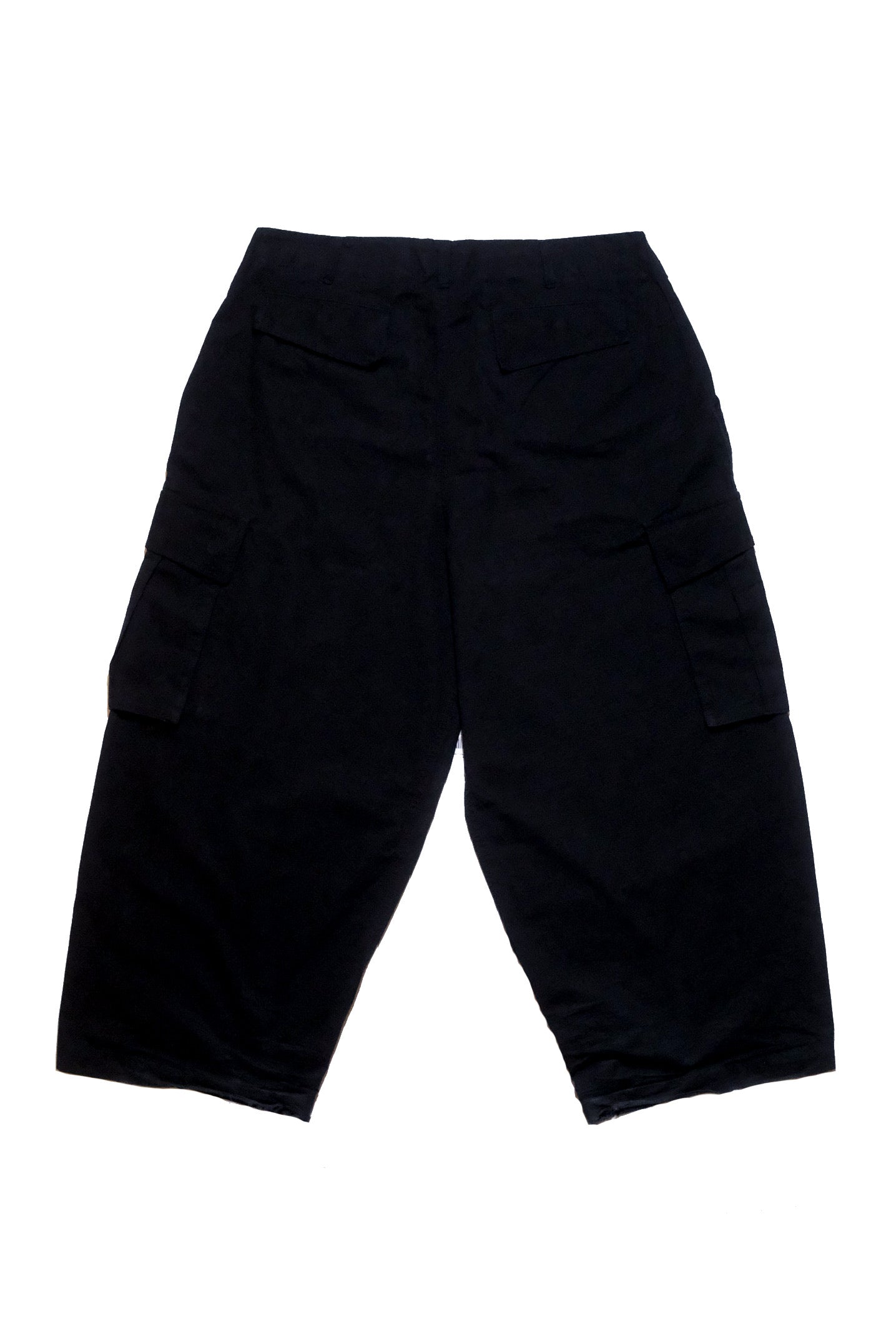 BLACK RIPSTOP CARGO PANTS