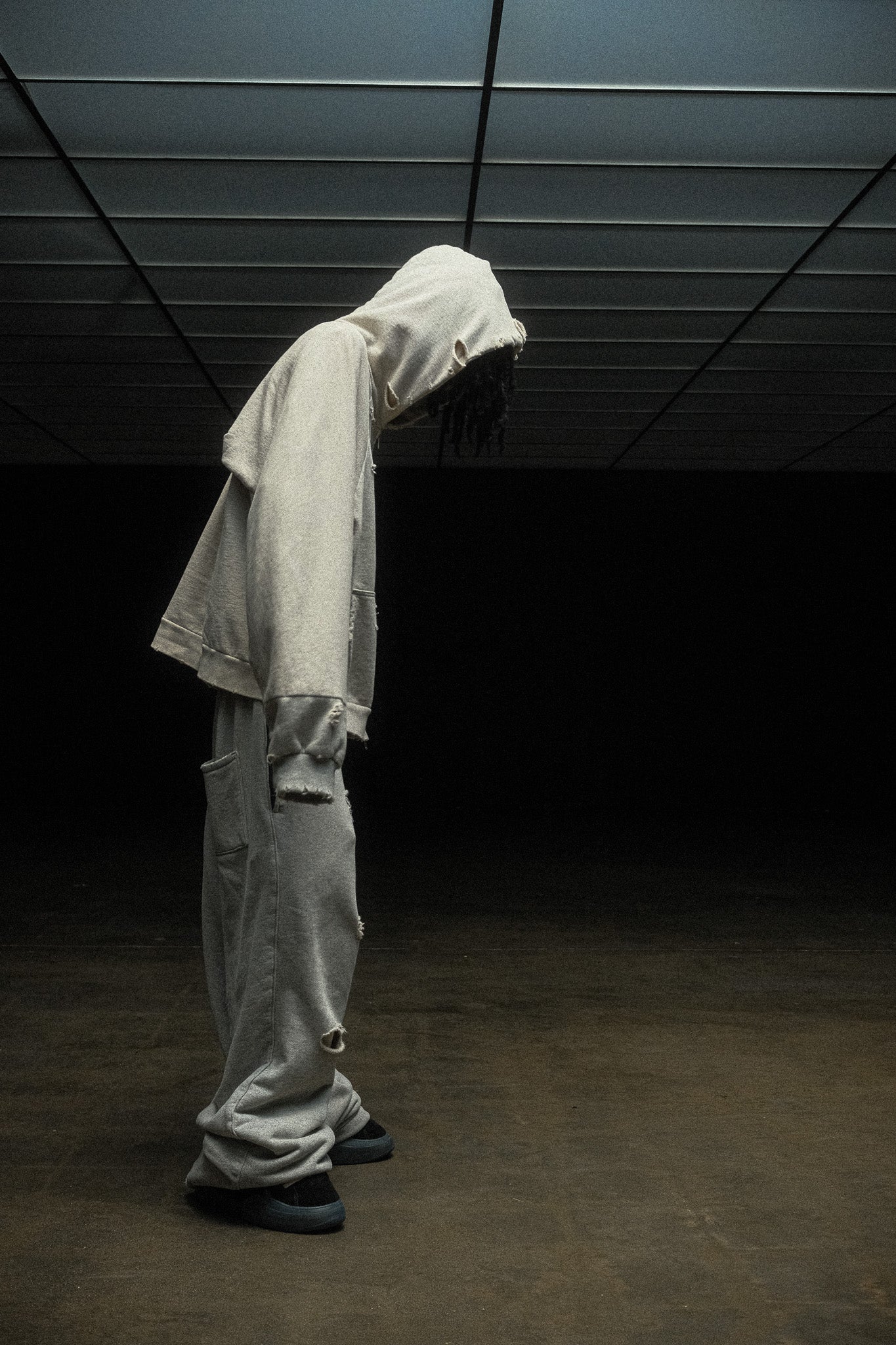 IVORY THERMAL LINED SWEATPANTS