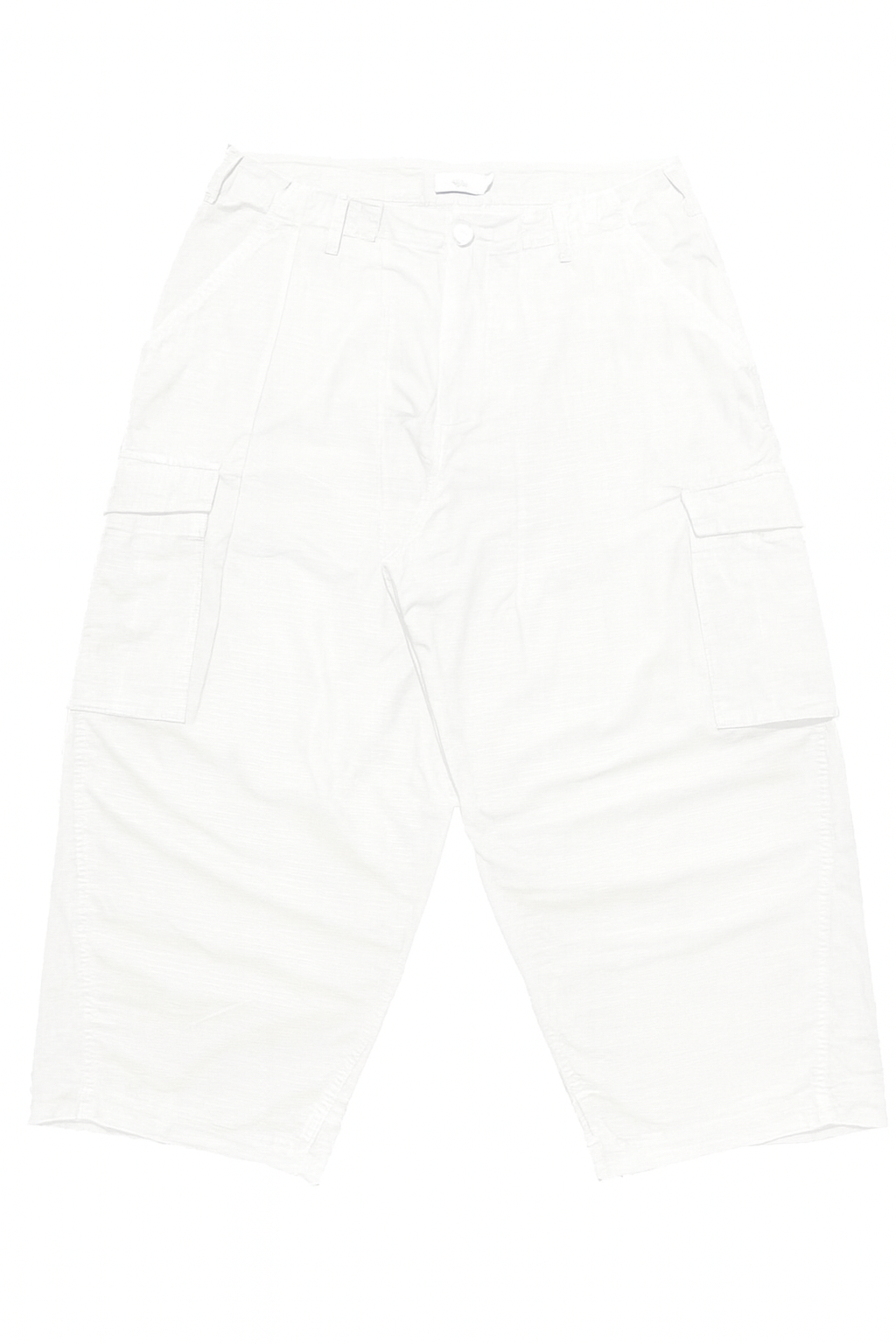 WHITE RIPSTOP CARGO PANTS